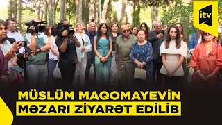 Müslüm Maqomayevin doğum günündə məzarı ziyarət edilib