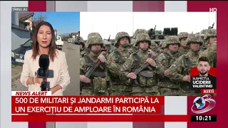 500 military personnel and gendarmes participate in a large-scale exercise in Romania