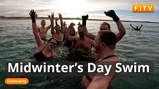 Falklands Midwinter Swimmers Brave the South Atlantic