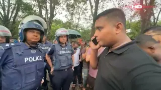 এনসিপি ও পুলিশ মু'খোমুখি, শ্রীমঙ্গলে পুলিশি বাধায় উ'ত্ত'প্ত পরিস্থিতি  | SATV | NCP