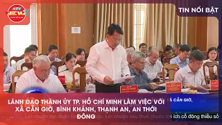 8:00 PM: Deputy Secretary Dang Minh Thong holds a working session with local leadership