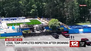 Legal team completes inspection after drowning