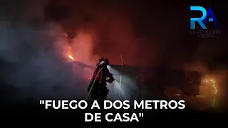 Soledad Bravo: "When we stepped outside, the fire was six feet from our house"