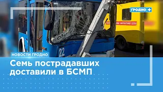 What is the condition of the driver and the victims of the accident on Pobedy Street?