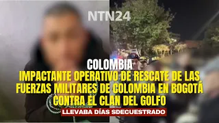 SHOCKING Military rescue operation in Bogotá against the Clan del Golfo