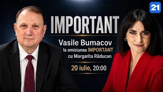 Vasile Bumacov la emisiunea IMPORTANT