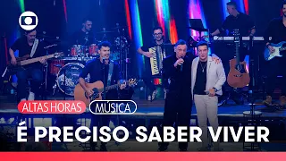 Marcos e Belutti and Paulo Miklos sing together on Altas Horas | TV Globo