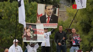„ნაციონალური მოძრაობის“ აქცია სააკაშვილის გათავისუფლების მოთხოვნით