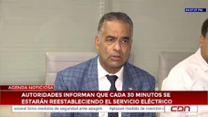 Autoridades informan que cada 30 minutos se estará restableciendo el servicio eléctrico