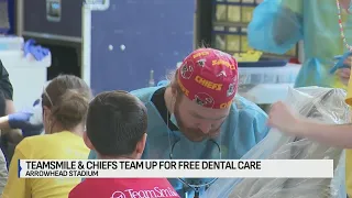 TeamSmile and Kansas City Chiefs team up to provide free dental care