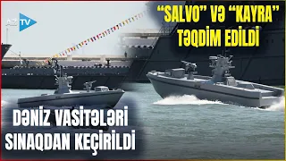 Silahlı və kamikadze insansız dəniz vasitələri Prezidentə təqdim edildi: Katerlər sınaqdan keçirildi