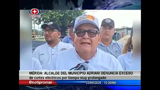 Mérida: Mayor of Adriani Municipality denounces excessive and prolonged power outages