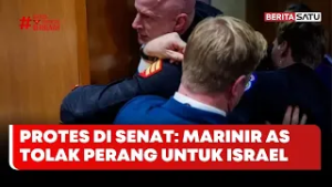 Aksi Protes Mantan Marinir AS Tolak Perang untuk Israel Lawan Iran #beritasatusore