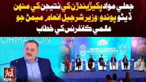 Sharjeel Inam Memon Warns Against Fake Content at Global Conference | Awaz Tv News