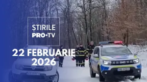 Știrile PRO TV - 22 Februarie 2026 | Camion căzut în prăpastie, în județul Sibiu