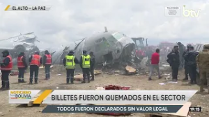 Billetes sin valor legal del avión Hércules fueron incinerados y trasladados a un botadero