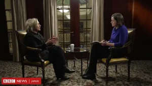 「トランプ氏から関心そらすため」議会証言を求められた……ヒラリー・クリントン氏がBBCインタビューで語る