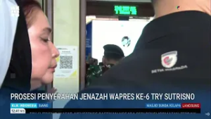 Prosesi Penyerahan Jenazah Wapres Ke-6 Try Sutrisno