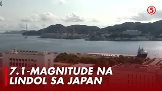 Magnitude 7.1 na lindol, yumanig sa Japan; tsunami warning, inilabas