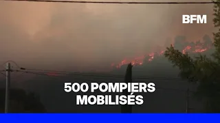 Incendie dans le Var: le feu reprend entre Correns et Montfort-sur-Argens