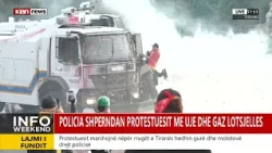 Kaosi shvendoset te sheshi ‘Skënderbej’/ Protestuesit s’pyesin për policinë, hipin mbi autobotë