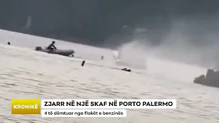 ZJARR NË NJË SKAF NË PORTO PALERMO/4 të dëmtuar nga flakët e benzinës