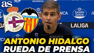 ANTONIO HIDALGO, FULL PRESS CONFERENCE after DEPORTIVO 3-1 VALENCIA | LALIGA