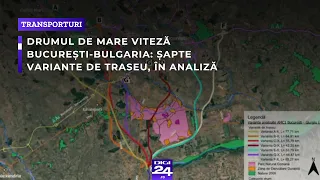 Drumul de mare viteză București-Bulgaria: șapte variante de traseu, în analiză