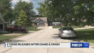 Juveniles released after 2 county high-speed chase into Indy results in crash