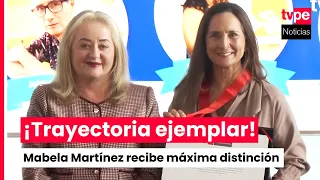 Mabela Martínez Recognized as Meritorious Personality of Culture