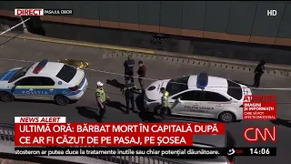 Man dead in the capital after allegedly falling from overpass onto the road