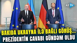 Prezidentə Almaniyada "Bakıda gizli görüş" sualı - Ölkə başçısının cavabı geniş işıqlandırıldı