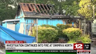 Fire burns building at SwimRVA North Campus