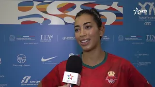 Mediterranean Games "Taranto 2026" – Tennis.. Moroccan Yassine Kabbaj after qualifying for the se...