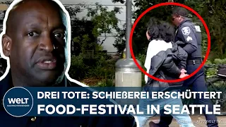 SEATTLE: Shooting at food festival leaves three dead and four injured! Manhunt continues!