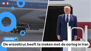 Huh!? Was Trump in this cart to secretly switch planes?
