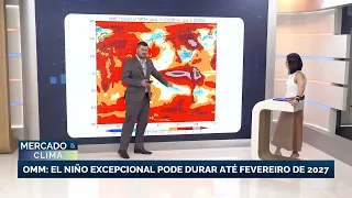 OMM aponta El Niño excepcional com possibilidade de duração até fevereiro de 2027