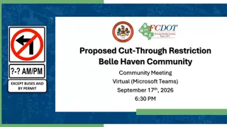 Belle Haven Community Meeting Proposed Cut-Through Mitigation – Sept. 17, 2026