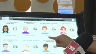 How to use the voting machine for the municipal elections