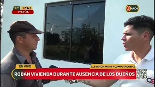 Home robbed in Itapúa: Motorcycle and computers stolen!