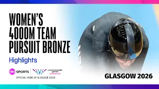 WHAT A BATTLE 👏 | Cycling Women's 4000m Team Pursuit Bronze Final | Glasgow 2026 Commonwealth Games