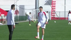 تداريب فريق الوداد الرياضي تحضيرا لمنافسات كأس الكاف