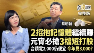 【加開】台積電衝3000反而不好？明翰曝2關鍵撐記憶體 3檔開春長線股請抱緊《鈔錢部署》盧燕俐 ft.蔡明翰 20260223