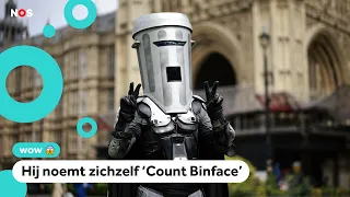 This trash can is running in an election in England