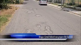 Rruga e Çermë Sektorit mes gropave dhe harresës