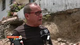 Residents of a Montenegro neighborhood report damage to their homes caused by vehicles