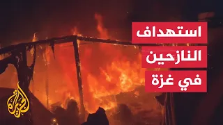 Israeli airstrike targets a tent camp for displaced people in Khan Yunis, Gaza