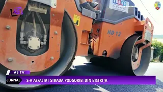 Podgoriei Street in Bistrița has been paved
