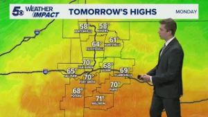 Latest Weather | Comfortable temps expected Monday