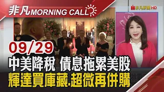 川普今會黃仁勳.祖克柏等巨頭 輝達加碼1500億美元回購股票 超微收購World Labs 10月台股4大利多Q4拚5萬點｜主播陳韋如｜【非凡Morning Call】20260929｜非凡財經新聞